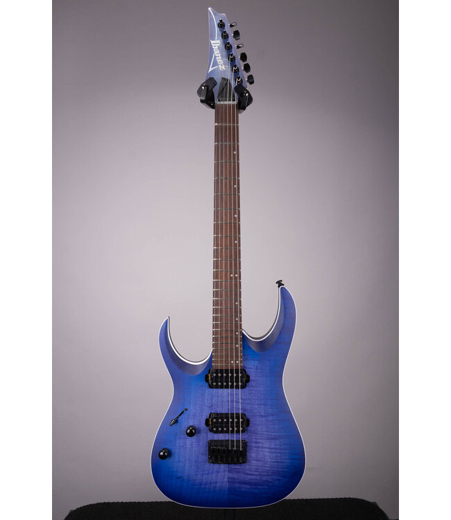 Ibanez RGA42FML-BLF Left Handed Electric Guitar - Blue Lagoon Burst Flat
