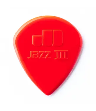 Dunlop Dunlop 47P3N Jazz III Red Nylon Sharp Picks (Pack Of 6)