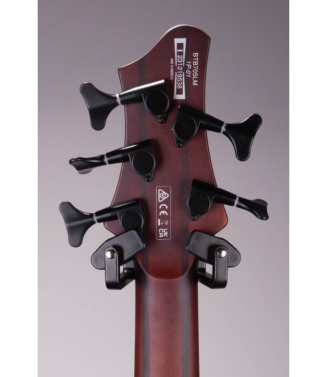 Ibanez BTB705 Bass Workshop Multi-scale Electric Bass Natural Brown Burst