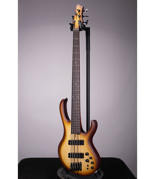Ibanez BTB705 Bass Workshop Multi-scale Electric Bass Natural Brown Burst