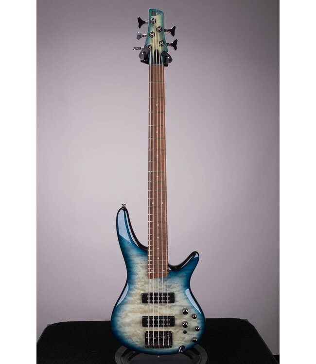Ibanez SR405EQM Quilted Maple 5-String Electric Bass Stained Cosmic Blue Starburst
