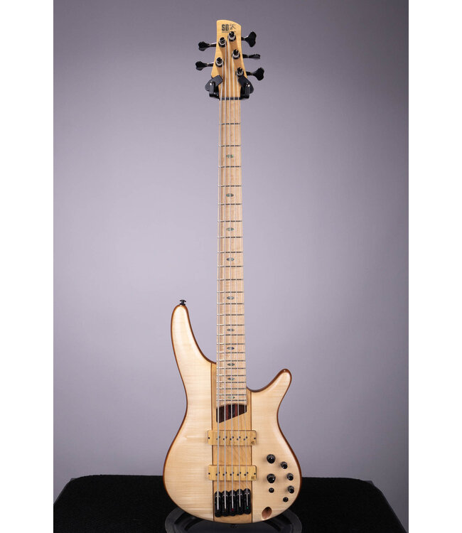 Ibanez SR5FMDX2 Premium 5-String Bass Natural Low Gloss