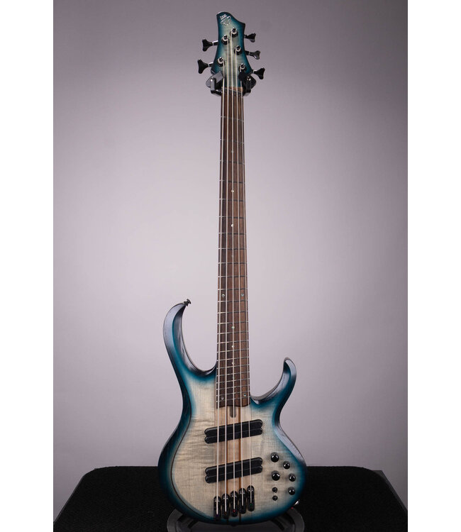 Ibanez BTB 5-String Multi-Scale Bass – Blue Starburst