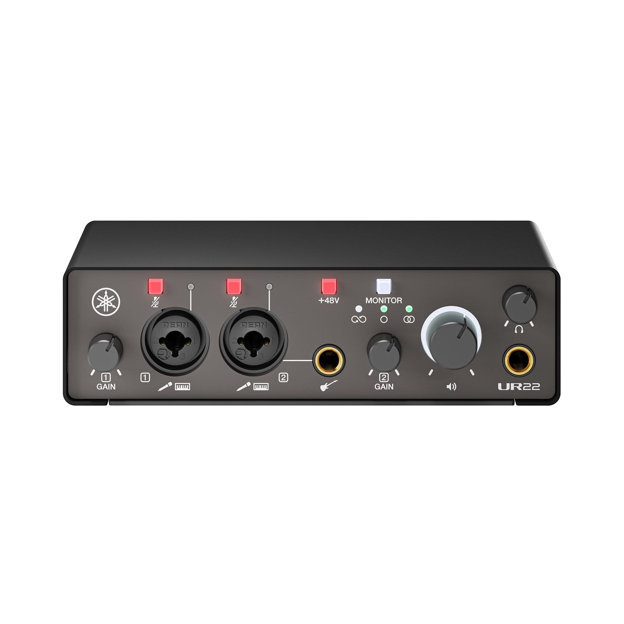 オーディオテクニカat2020,yamahaのur22mk3 Yamaha UR22-MK3 USB-C Audio Interface with Software Suite - Black