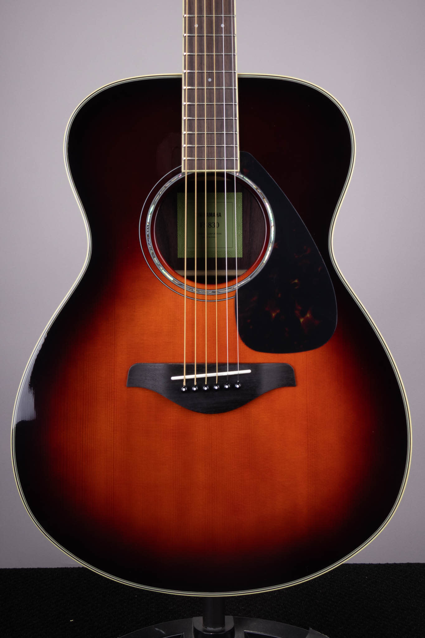 Yamaha FS830 Small Body Acoustic Guitar Tobacco Sunburst - Roxy Music