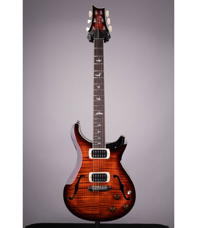 PRS SE Hollowbody I Piezo Electric Guitar Orange Tiger Smokeburst