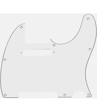 Fender Fender Telecaster 8-hole Mount Multi-Ply Pickguard - White, 3-Ply
