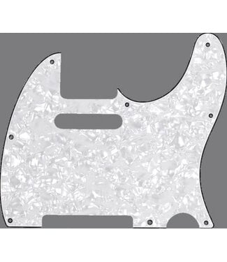 Fender Fender Telecaster 8-Hole Mount Multi-Ply Pickgaurd - White Pearl, 4-Ply