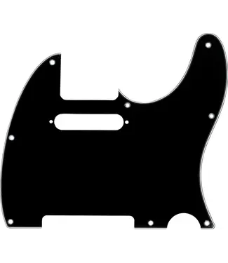 Fender Fender Telecaster 8-Hole Mount Multi-Ply Pickgaurd - Black, 3-Ply
