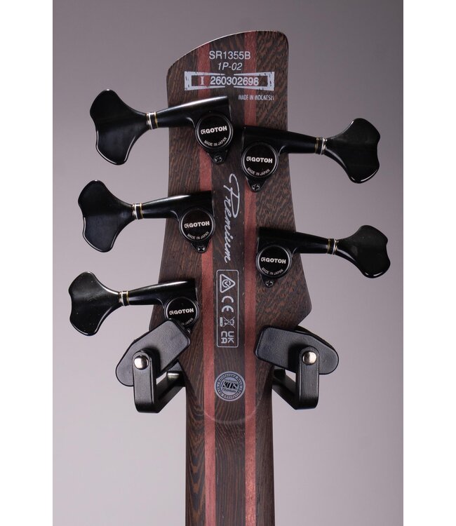 Ibanez SR1355B Premium 5-String Bass Dual Mocha Burst Flat