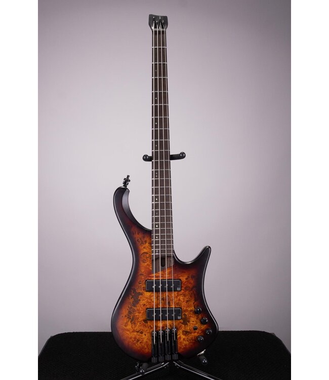 Used Ibanez EHB1500 Headless Bass Guitar - Dragon Eye Burst Flat - With Bag