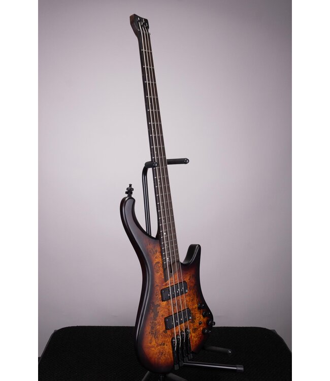 Used Ibanez EHB1500 Headless Bass Guitar - Dragon Eye Burst Flat - With Bag