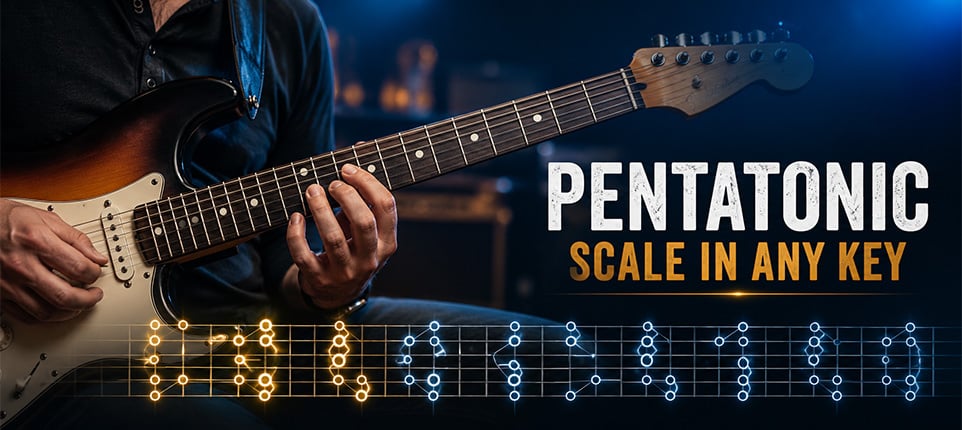 How to Play the Pentatonic Scale on Guitar (Any Key)