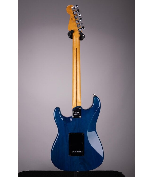 Used Fender American Ultra HSS Plus Top Stratocaster - Denim Burst - With Bag