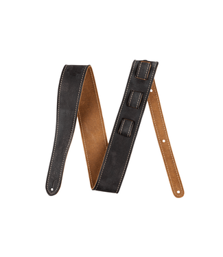 Fender Fender Road Worn Leather Guitar Strap - Black