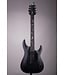 Used Schecter Damien Electric Guitar - Flat Satin Black - With Soft Shell Case