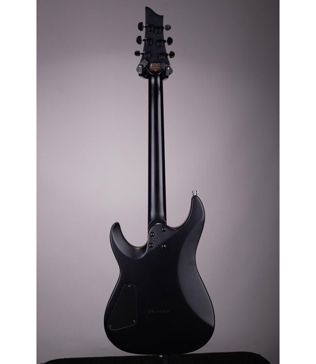 Used Schecter Damien Electric Guitar - Flat Satin Black - With Soft Shell Case