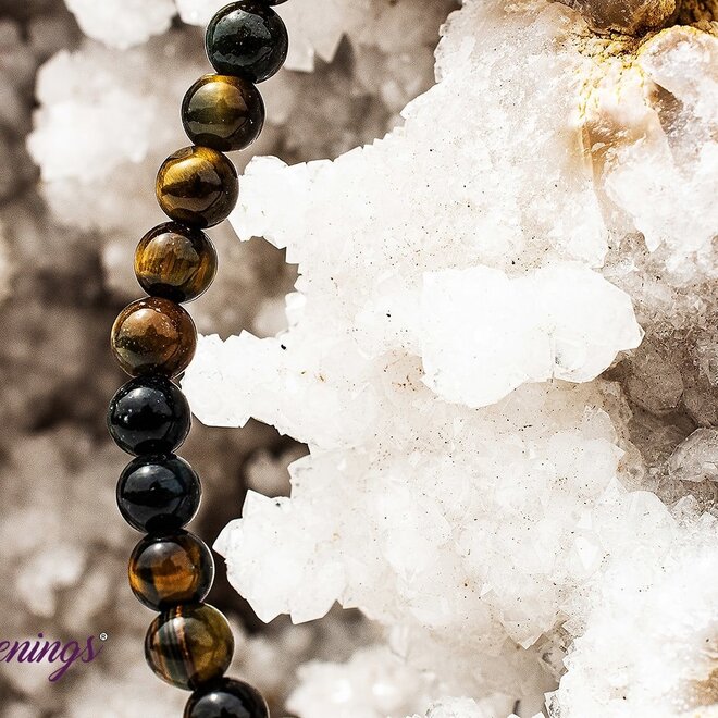 Blue Tiger Eye Bracelet 4MM