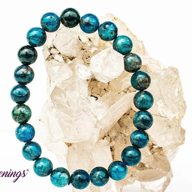 Blue Apatite 6mm Bracelet