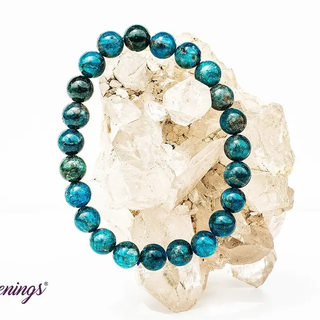 Blue Apatite 6mm Bracelet