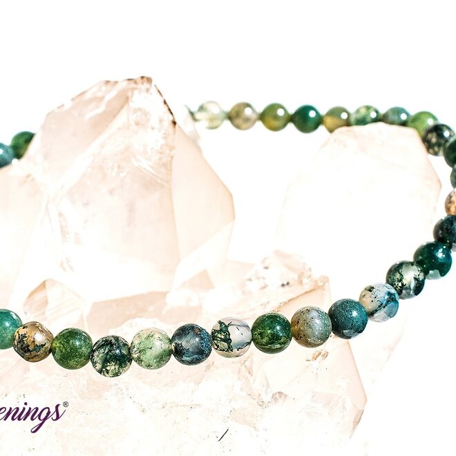 Bracelet Moss Agate 4mm