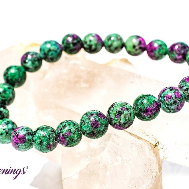 Bracelet, Ruby Zoisite 6MM