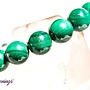 Bracelet, Malachite 6MM