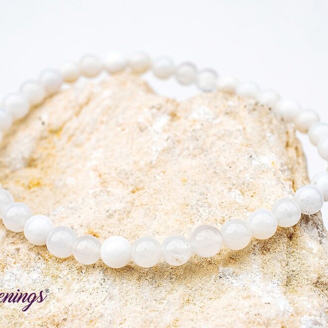 Bracelet White Opal  4mm-7mm