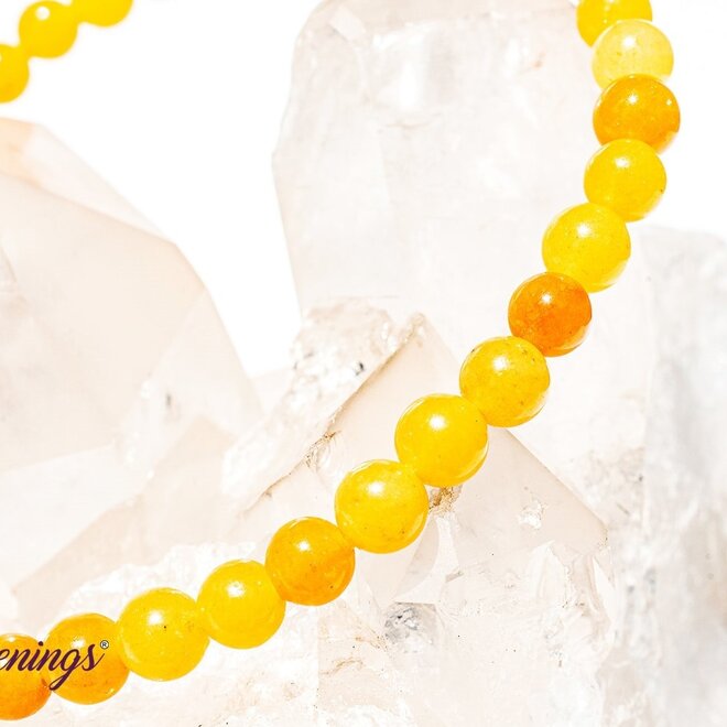 Yellow Jade 4MM Bracelet