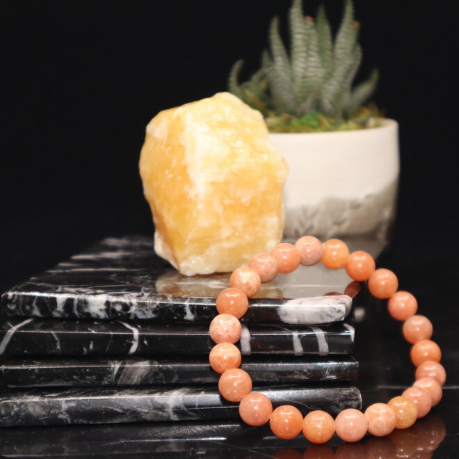 Orange Calcite 6mm Bracelet