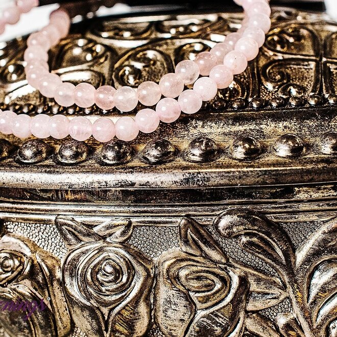 Rose Quartz Bracelet 4mm