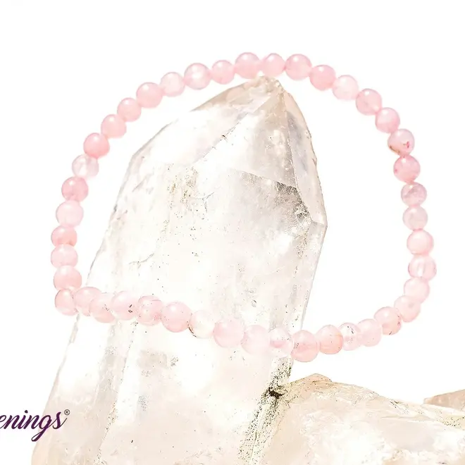 Bracelet / Rose Quartz 4mm