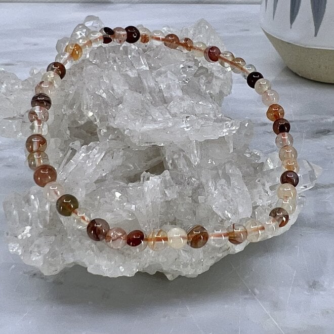 Fire Quartz 4MM Bracelet