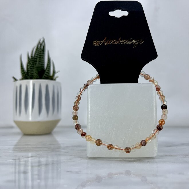 Fire Quartz 4MM Bracelet