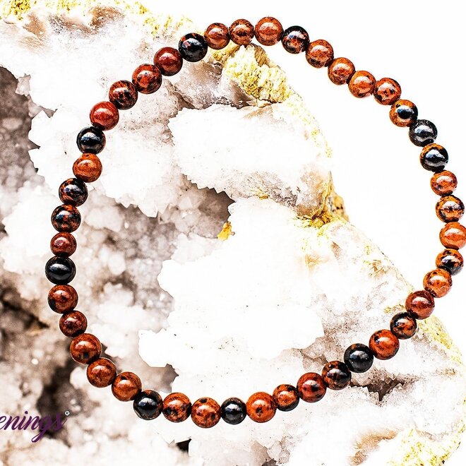 Mahogany Obsidian 4 mm Bracelet