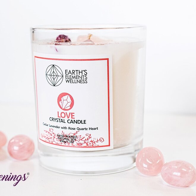 Love Crystal Candle - Earth Element's