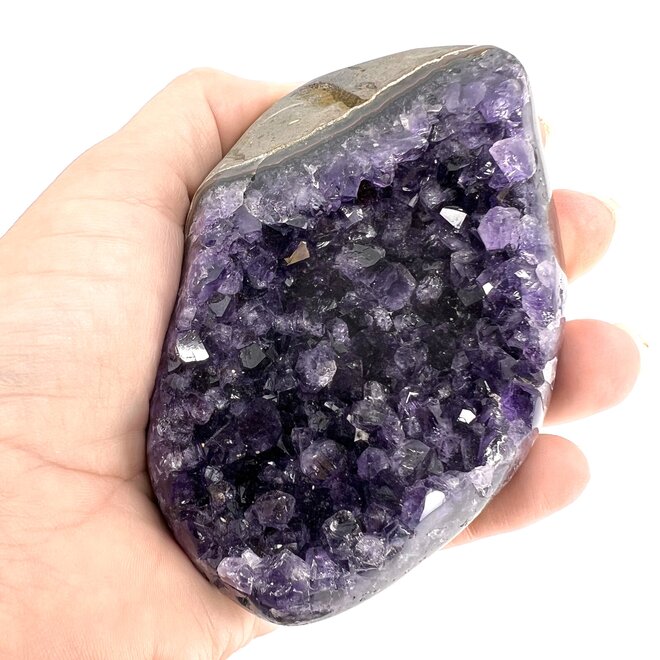 Medium Polish Amethyst Druzy Free Form