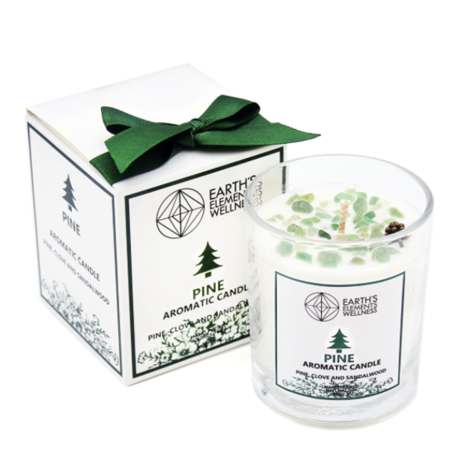 Pine Crystal Candle - Earth Element's