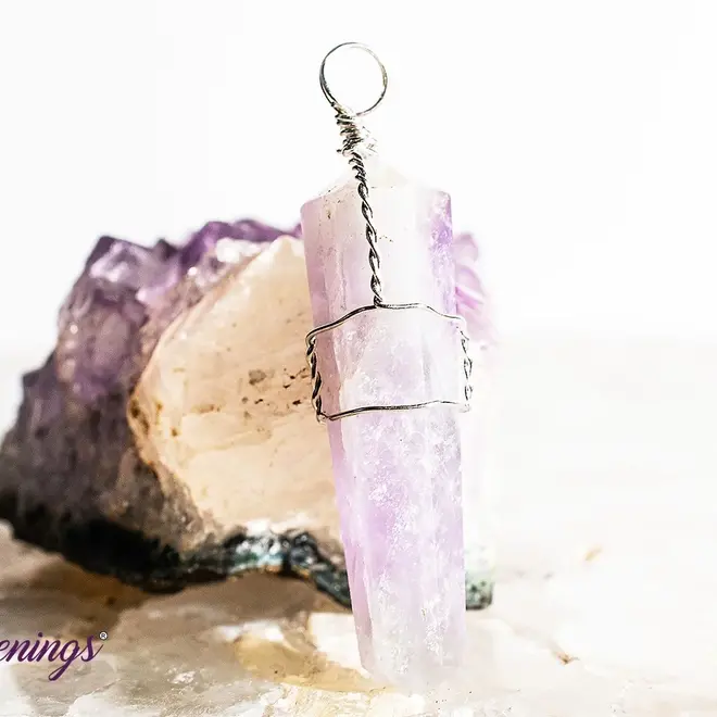 Amethyst Pendant - Wire Wrapped