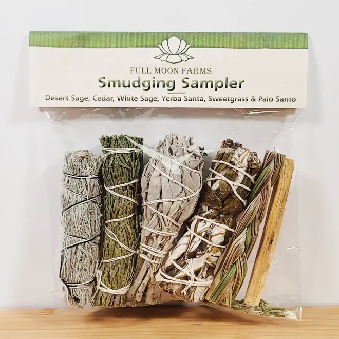 Smudging Sampler - Sage/Smudge Kit - Full Moon Farms