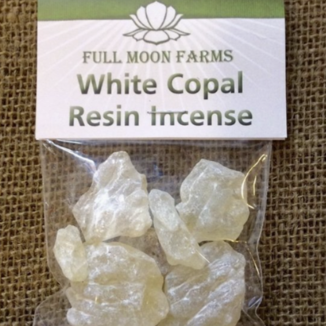 White Copal Resin Incense - 1oz - Full Moon Farms