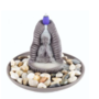 Buddha Leaf on Clay Plate- Incense Backflow Cone Burner