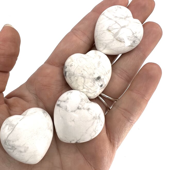 Howlite Hearts