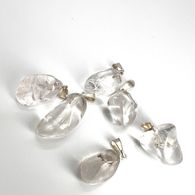 Clear Quartz Tumble Pendant