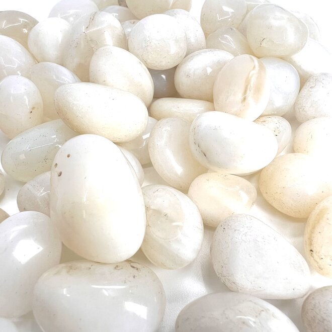 White Chalcedony Tumbled