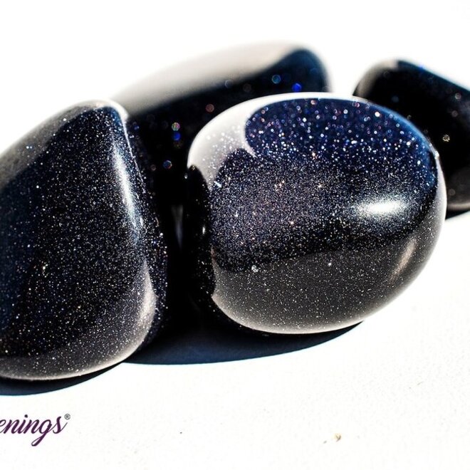 Blue Goldstone Tumble