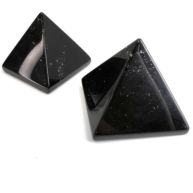 Black Obsidian Pyramid - 35x30mm