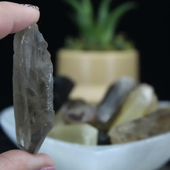 Smoky Quartz Points 1.5", AA Quality