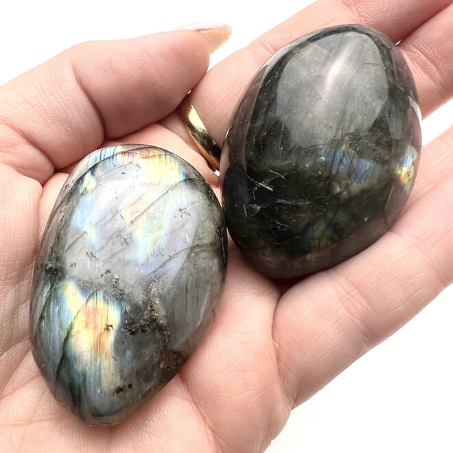 Labradorite Palm Stone Small