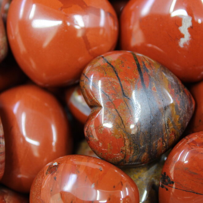 Red Jasper Heart